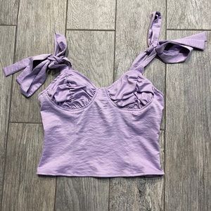 Women’s purple top
